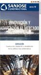 Mobile Screenshot of constructorasanjose.com